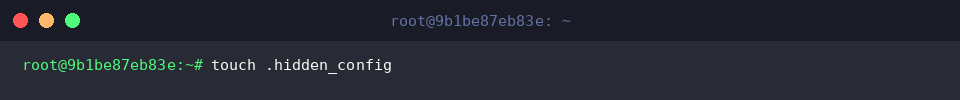 touch .hidden_config
