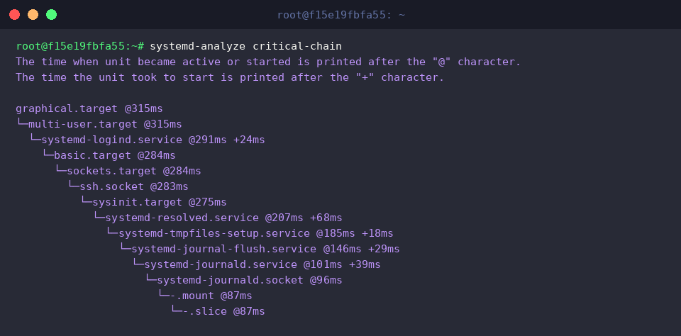 systemd-analyze critical-chain
