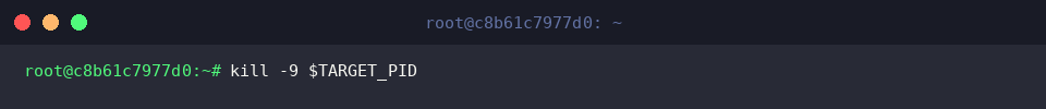kill -9 $TARGET_PID