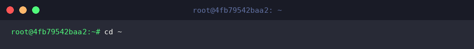 cd ~