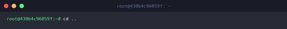 cd ..
