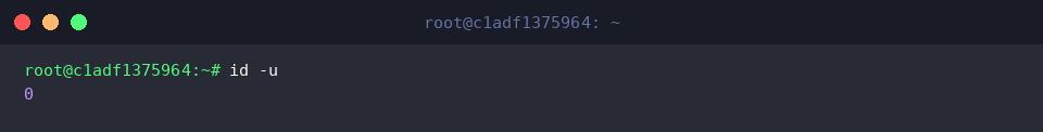 Verifying effective UID