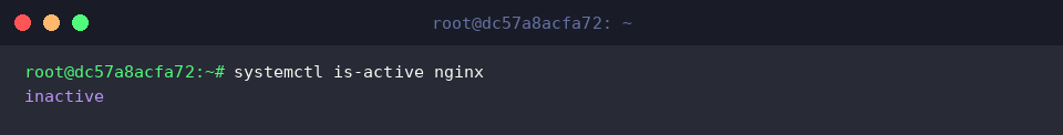 Querying active operational status for Nginx