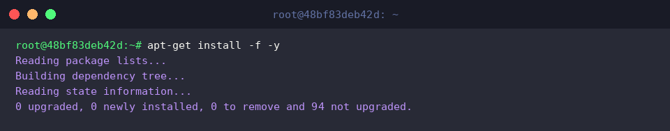 Repair unmet dependency trees