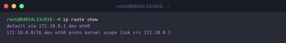 Inspecting the kernel routing table using ip route show