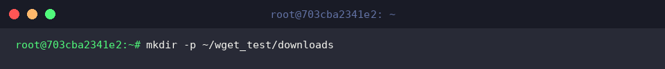 Creating a dedicated target download subfolder