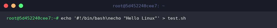 Writing test script