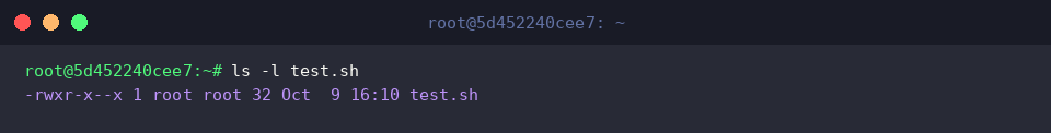 Checking modified symbolic permissions
