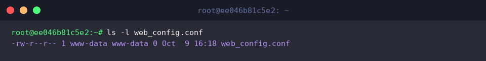 Checking updated web daemon user and group permissions