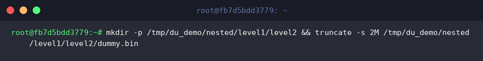 Constructing deep nested directories