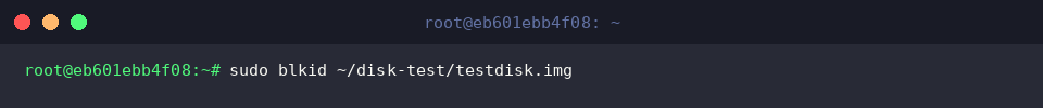 Extracting filesystem UUID with blkid