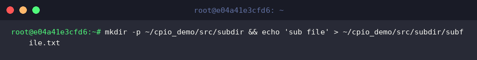 Seeding nested subdirectories with dummy payload files
