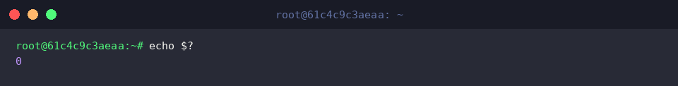 Reading zero exit status from a successful condition