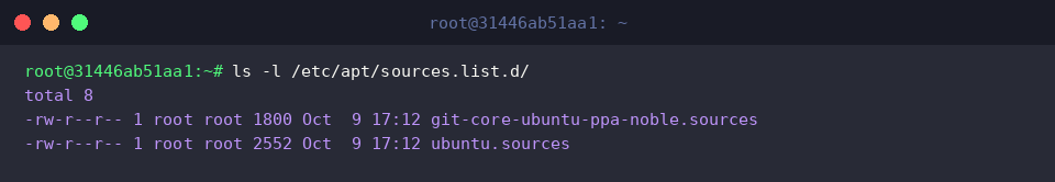 Listing files in /etc/apt/sources.list.d/