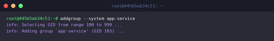 Provisioning a specialized system group with the system flag