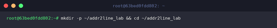 Creating and entering the workspace directory