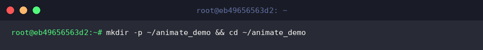 Creating and entering the sandbox directory