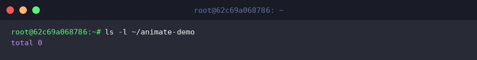 Verifying directory contents with ls -l