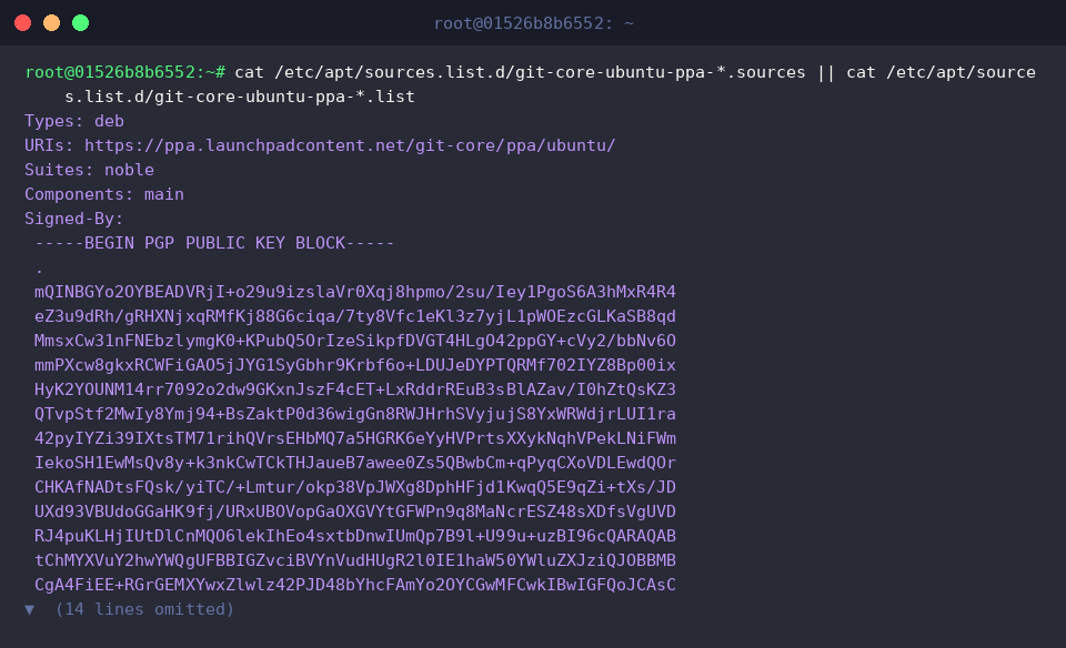 Inspecting contents of the deb822 repository file