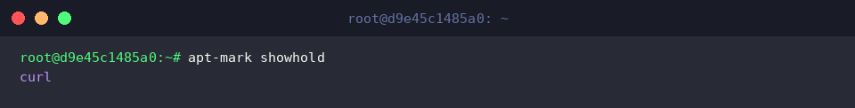 Verifying pinned packages with showhold