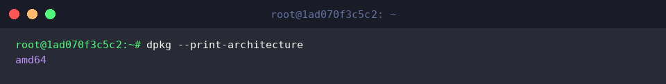Checking primary binary architecture via dpkg