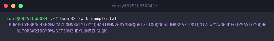 Disabling line wrap with -w 0