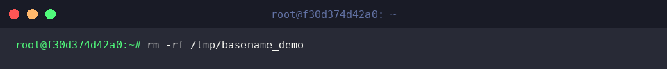 Cleaning up the demo directory tree