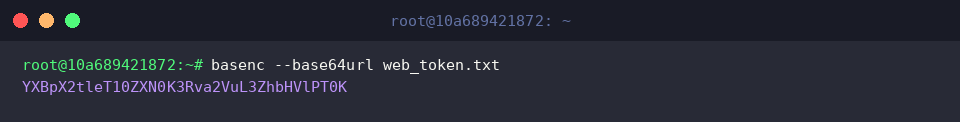 basenc –base64url web_token.txt