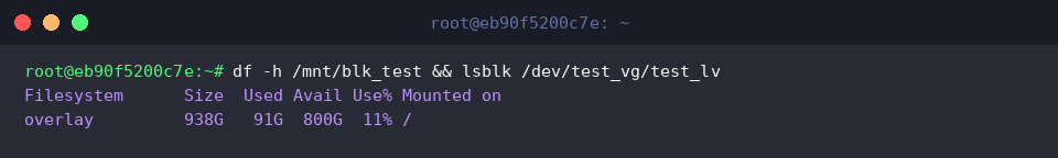 Verifying mount status and disk hierarchy