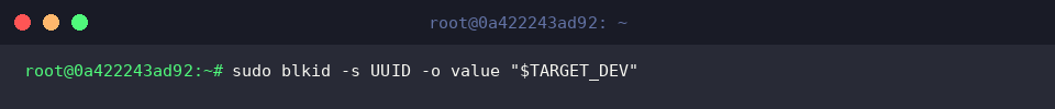 Extracting bare UUID string for scripting