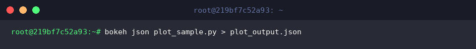 Dumping visualization schema and coordinates into JSON