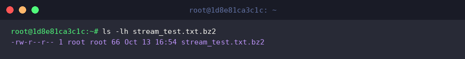 Confirming source file remains after stdout dump