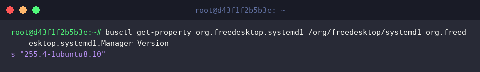 Querying the installed systemd release version