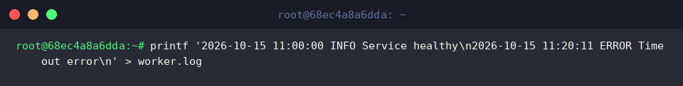 Create a secondary log file for multi-archive testing