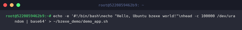 Generating sample payload script