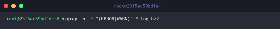 Multi-file extended regular expression search
