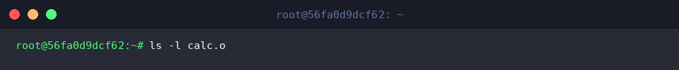 List calc.o file metadata