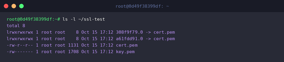 Verifying created hash symlink