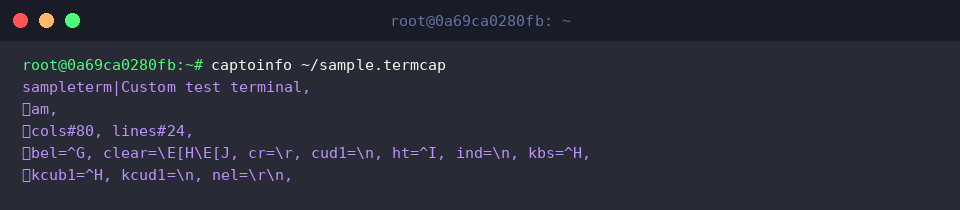 Run basic captoinfo translation