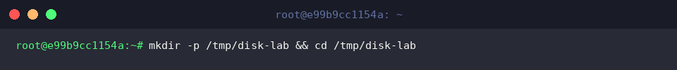 Preparing a temporary lab directory