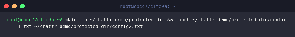 mkdir -p ~/chattr_demo/protected_dir && touch ~/chattr_demo/protected_dir/config1.txt ~/chattr_demo/protected_dir/config2.txt