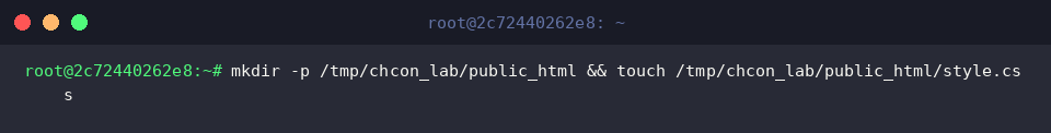 Creating a nested directory structure