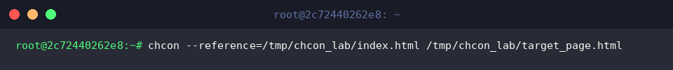 Cloning security context from a reference file
