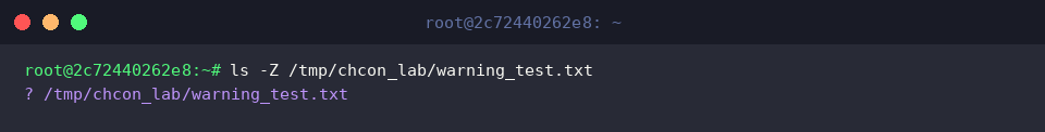 Auditing post-restoration context with ls -Z