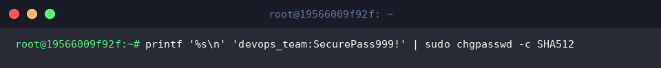 Applying SHA-512 hashing algorithm with the -c flag