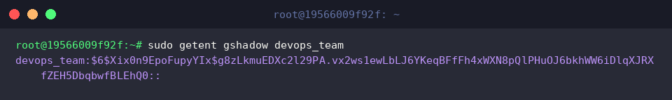 Validating SHA-512 digest prefix in group shadow entry