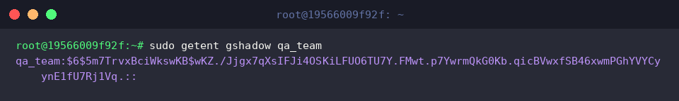 Reviewing updated group hash generated from file input