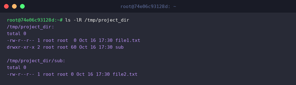 Inspecting directory hierarchy before modification