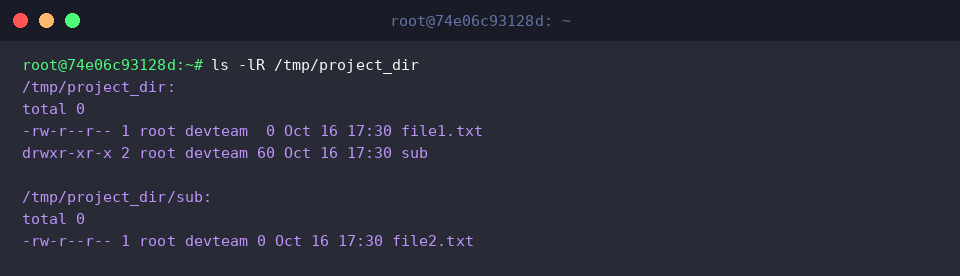 Verifying recursive group ownership update