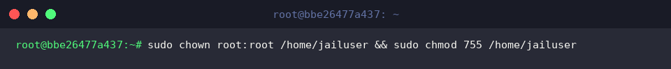 Enforce root ownership and strict permissions on jail root